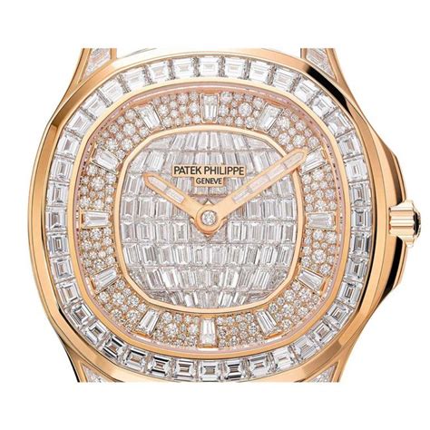 patek philippe aquanaut rose gold diamond